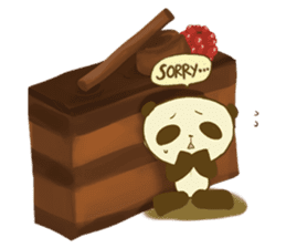 Panda That Lives on Sweets sticker #4943370