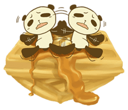 Panda That Lives on Sweets sticker #4943374