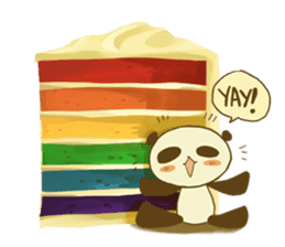 Panda That Lives on Sweets sticker #4943388
