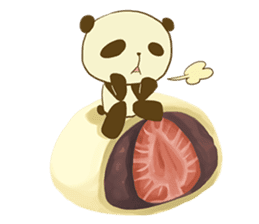 Panda That Lives on Sweets sticker #4943391