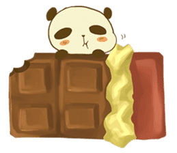 Panda That Lives on Sweets sticker #4943393