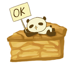 Panda That Lives on Sweets sticker #4943394