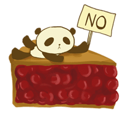 Panda That Lives on Sweets sticker #4943395