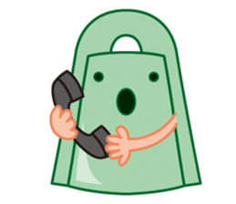 Bronze bell of Izumo local accent sticker #4943943