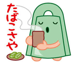 Bronze bell of Izumo local accent sticker #4943954