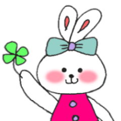 cheek pink rabbit