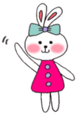 cheek pink rabbit sticker #4944006