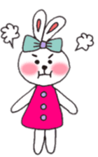 cheek pink rabbit sticker #4944010