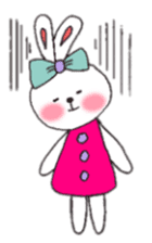 cheek pink rabbit sticker #4944013