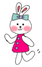 cheek pink rabbit sticker #4944015