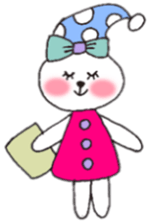 cheek pink rabbit sticker #4944017