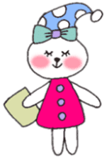 cheek pink rabbit sticker #4944017
