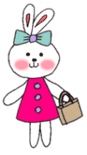 cheek pink rabbit sticker #4944021