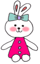 cheek pink rabbit sticker #4944029