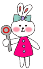 cheek pink rabbit sticker #4944032