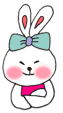 cheek pink rabbit sticker #4944034