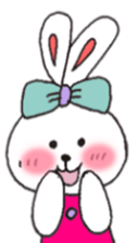 cheek pink rabbit sticker #4944035