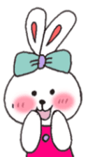cheek pink rabbit sticker #4944035
