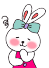 cheek pink rabbit sticker #4944036