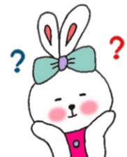 cheek pink rabbit sticker #4944037