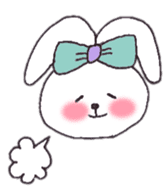 cheek pink rabbit sticker #4944038