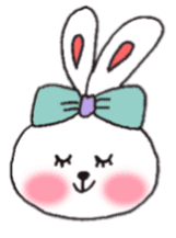 cheek pink rabbit sticker #4944040