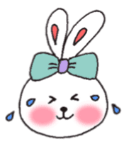 cheek pink rabbit sticker #4944041