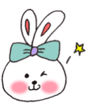 cheek pink rabbit sticker #4944044