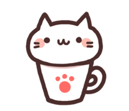 Cat in the cup sticker #4944046