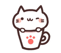 Cat in the cup sticker #4944047