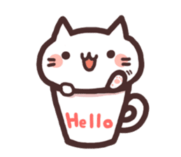 Cat in the cup sticker #4944048