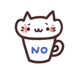 Cat in the cup sticker #4944053