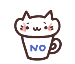 Cat in the cup sticker #4944053
