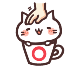 Cat in the cup sticker #4944062