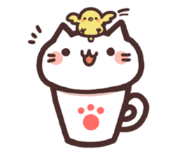 Cat in the cup sticker #4944066