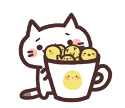 Cat in the cup sticker #4944069