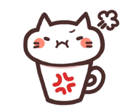 Cat in the cup sticker #4944070