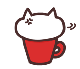 Cat in the cup sticker #4944072
