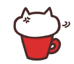 Cat in the cup sticker #4944072
