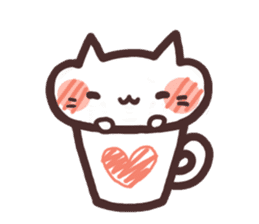 Cat in the cup sticker #4944077