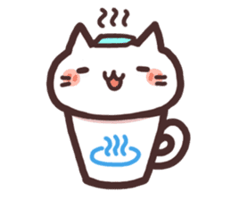 Cat in the cup sticker #4944078