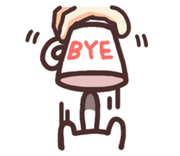 Cat in the cup sticker #4944084