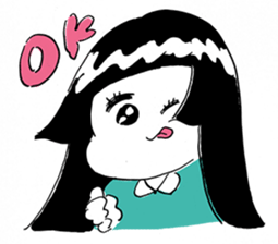 Michika Hamamura's Freedom Girl Sticker sticker #4944086