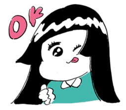 Michika Hamamura's Freedom Girl Sticker sticker #4944086