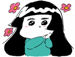 Michika Hamamura's Freedom Girl Sticker sticker #4944092