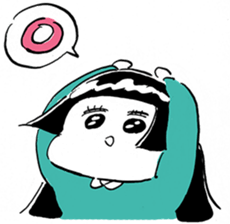 Michika Hamamura's Freedom Girl Sticker sticker #4944094