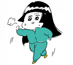 Michika Hamamura's Freedom Girl Sticker sticker #4944102