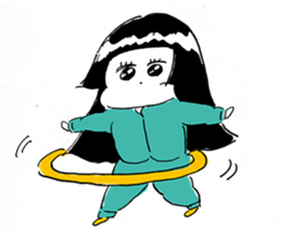 Michika Hamamura's Freedom Girl Sticker sticker #4944103