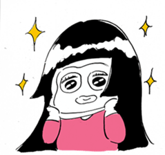 Michika Hamamura's Freedom Girl Sticker sticker #4944104