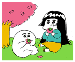 Michika Hamamura's Freedom Girl Sticker sticker #4944118